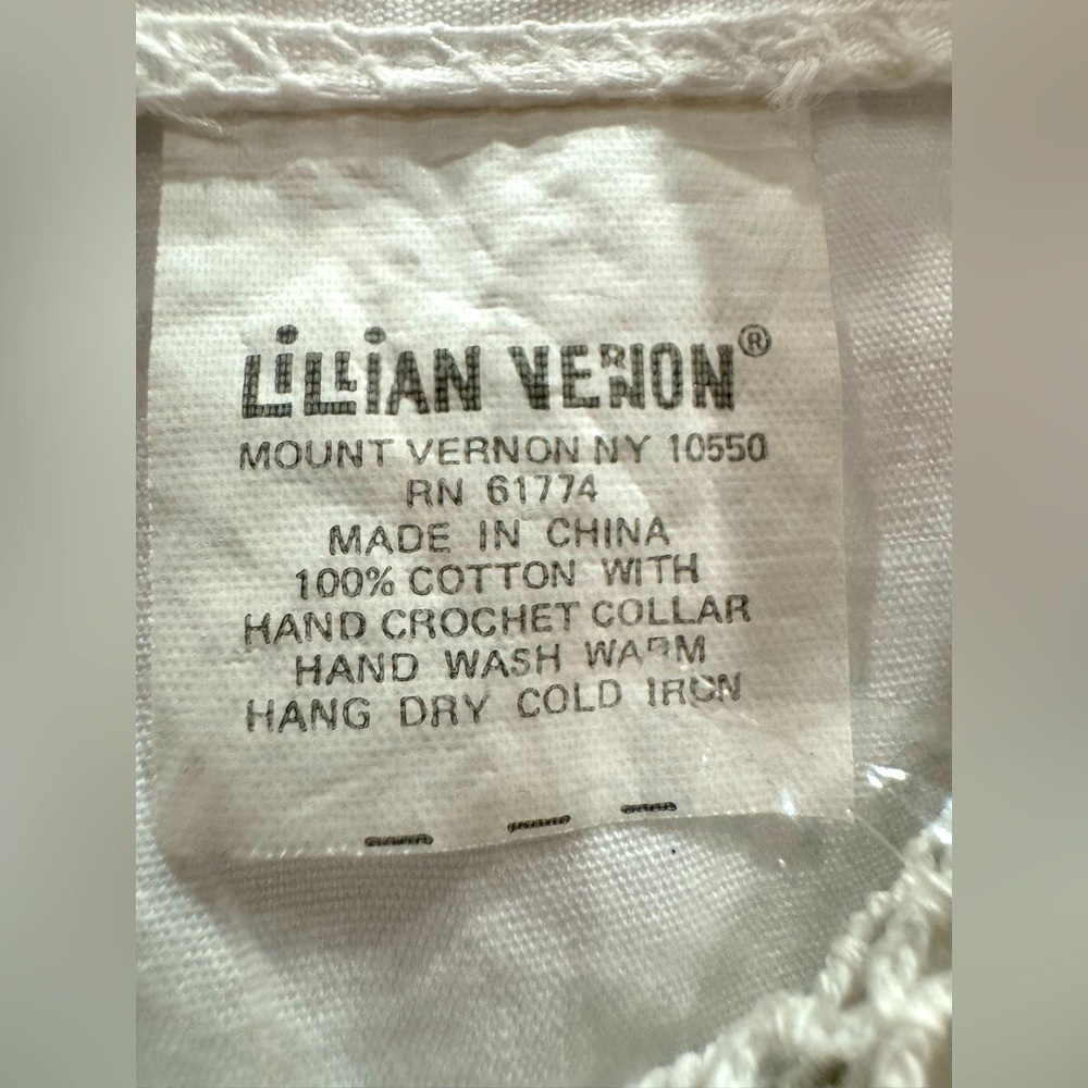Lillian Vernon vintage White Detachable Lace Collar dicky NIP - Picture 5 of 12